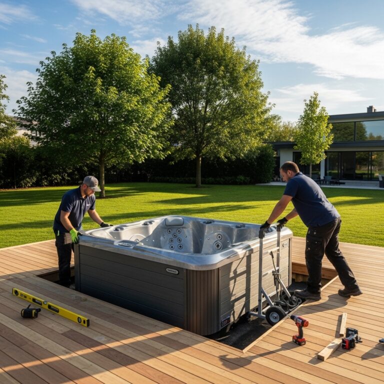 Hot tub installation