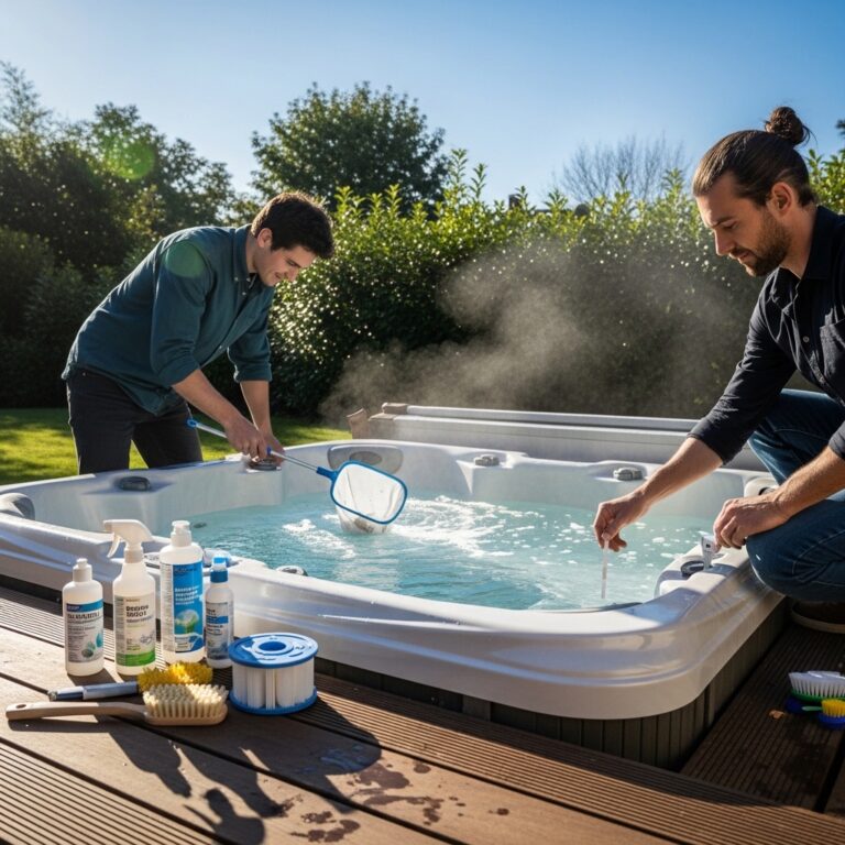 Hot tub maintenance